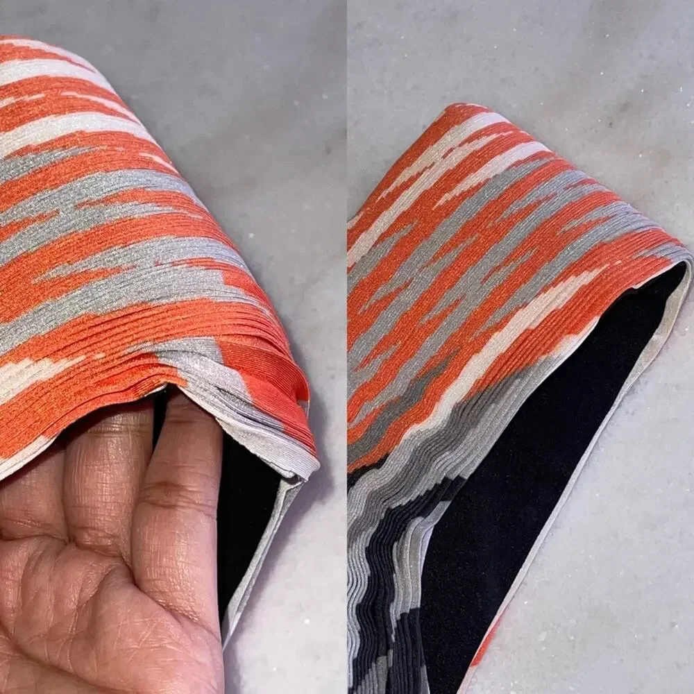 Alexander Wang Accordion Pleated Criss Cross Top in Pavement Woven - Picture 16 of 16